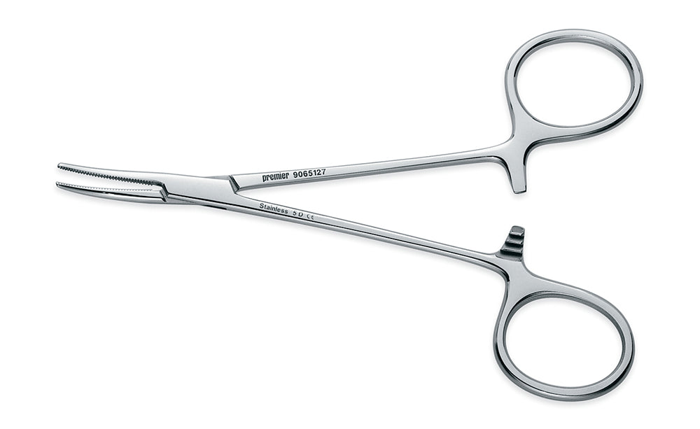 Premier Dental 9065127 Scissors Hemostat 4.75'' Curved Stainless Steel Premier Dental 9065127 Scissors Hemostat 4.75'' Curved Stainless Steel